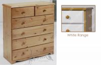 Verona Chest of Drawers 4 + 2 Drawer | White