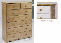 Verona Chest of Drawers 5 + 2 Drawer | White