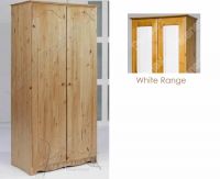 Verona Wardrobe 2 Door with Shelf | White