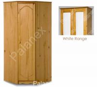 Verona Corner Wardrobe | White