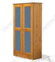 Verona Wardrobe 2 Door with Shelf | Blue