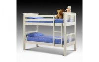 Barcelona Bunk Bed in Stone White | Single