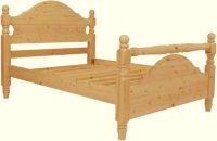 Handmade Pine 'Knicker Rail' Bed | Kingsize