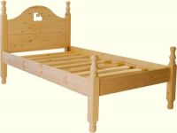 Handmade Pine 'Thomas' Bed | Low Foot End | Single